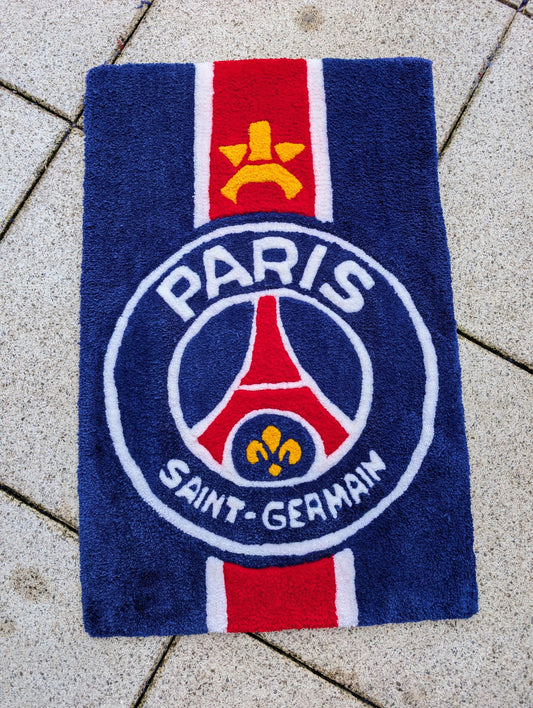 TUFTING TAPIS, Tapis motif logo PSG/ Paris Saint Germain Tapis personnalisé , Tufting Rug