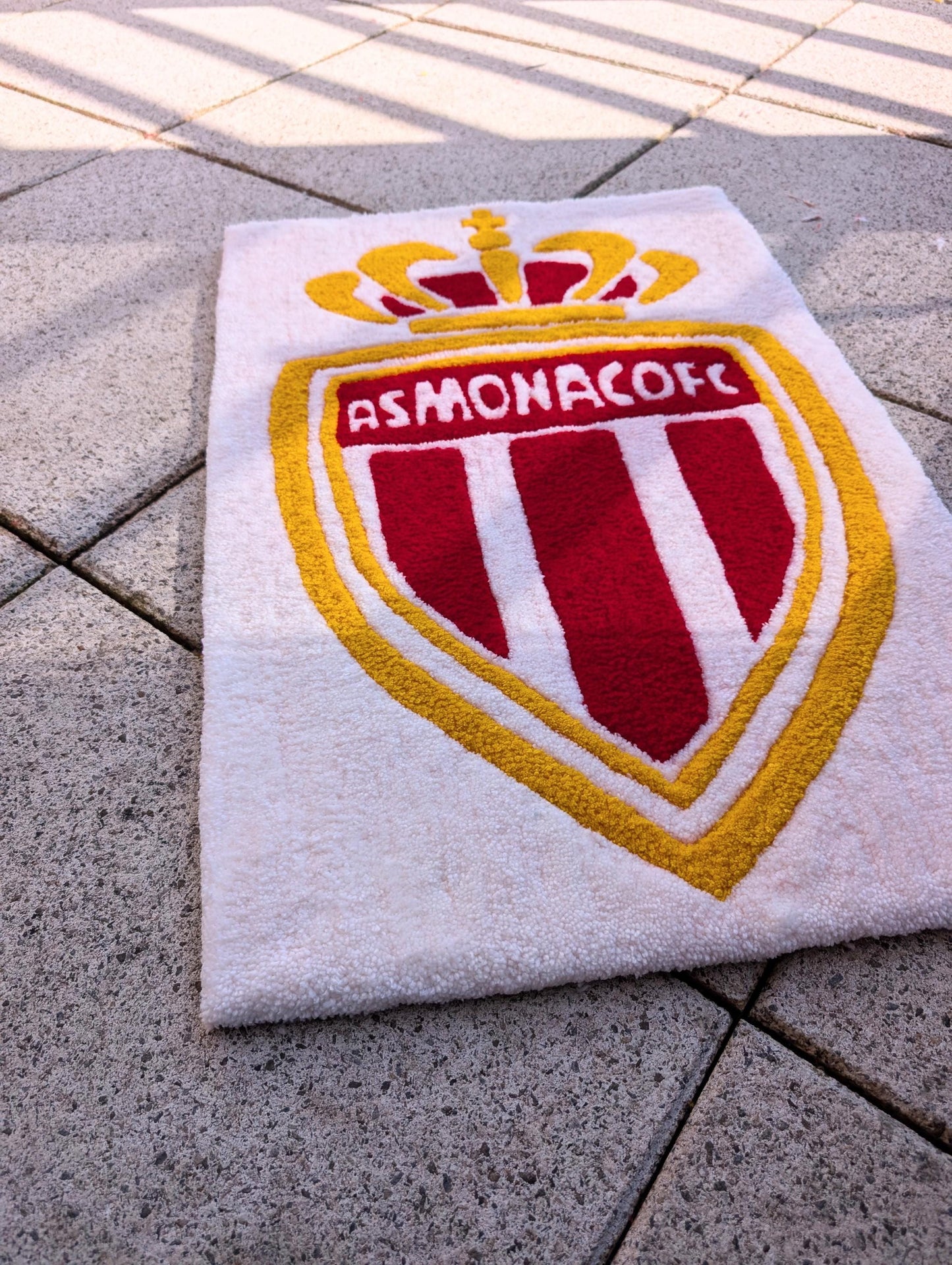 TUFTING TAPIS, Tapis motif Logo Club MONACO / AS_MONACO Tapis personnalisé , Tufting Rug