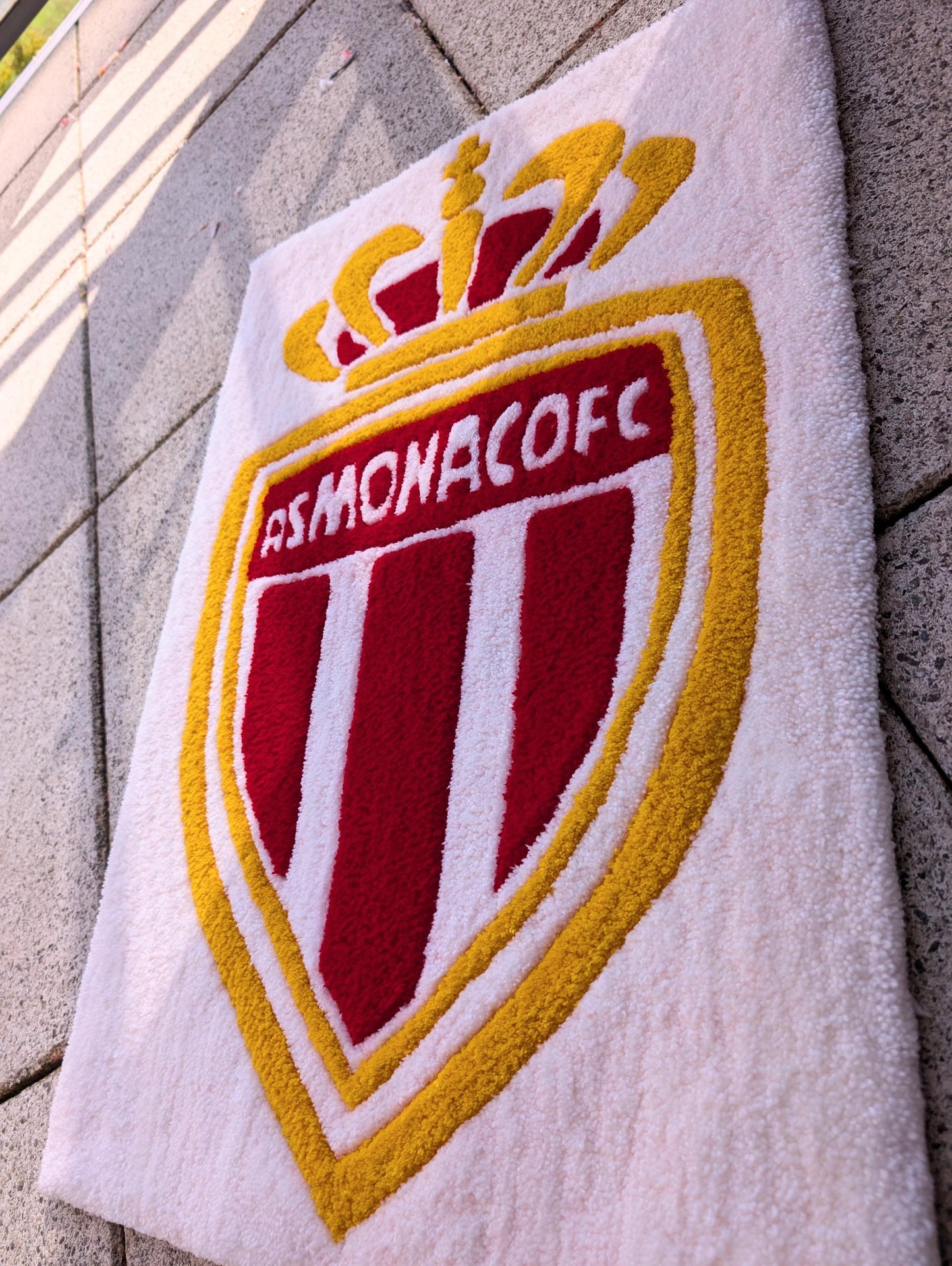 TUFTING TAPIS, Tapis motif Logo Club MONACO / AS_MONACO Tapis personnalisé , Tufting Rug