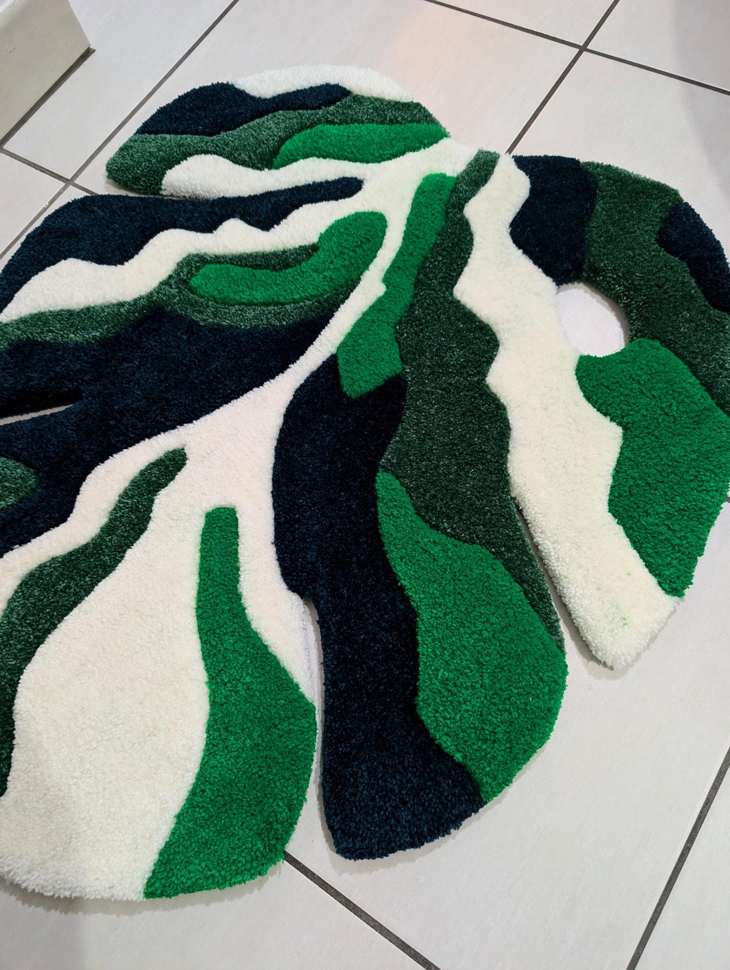 TUFTING TAPIS, Tapis feuille d'arbre pour Salon ou chambre, Tufting Rug