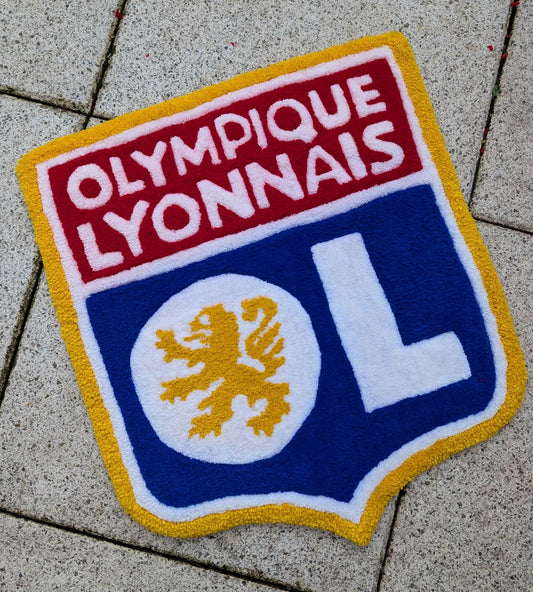 TUFTING TAPIS, Tapis motif  logo OL / Olympique Lyonnais Tapis personnalisé , Tufting Rug