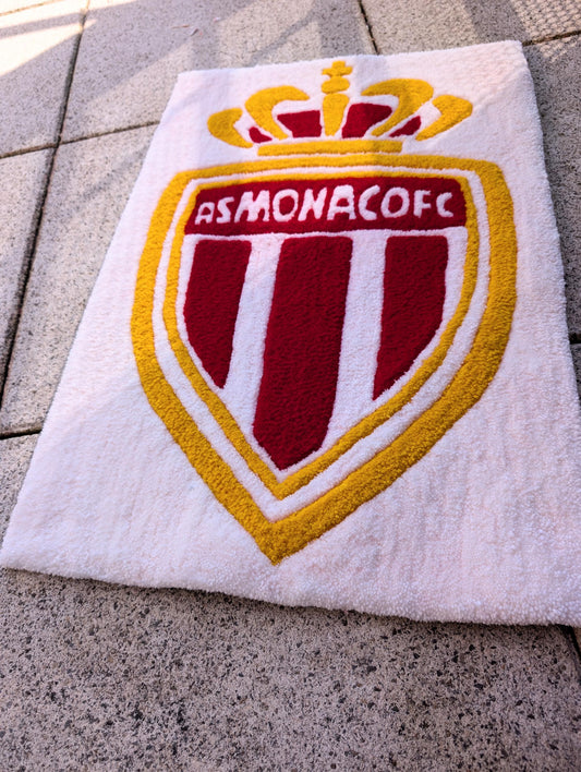 TUFTING TAPIS, Tapis motif Logo Club MONACO / AS_MONACO Tapis personnalisé , Tufting Rug