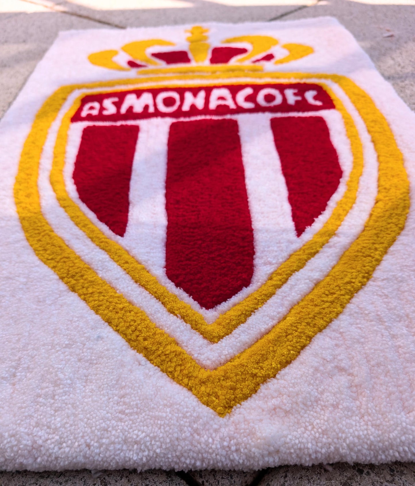 TUFTING TAPIS, Tapis motif Logo Club MONACO / AS_MONACO Tapis personnalisé , Tufting Rug