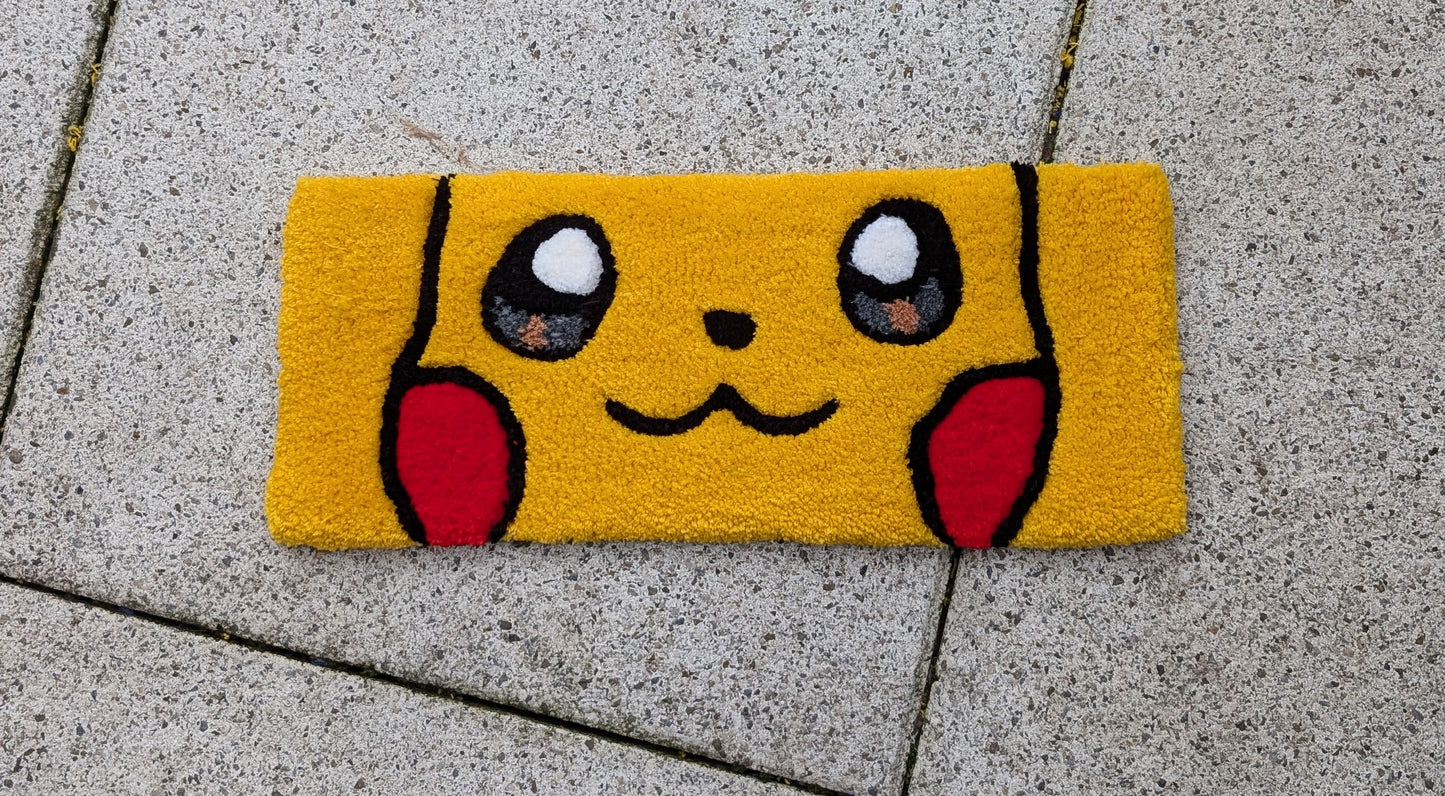 TUFTING TAPIS, Tapis pour clavier SPIDERMAN / Luffy  / Pikachu, Tapis personnalisé , Tufting Rug