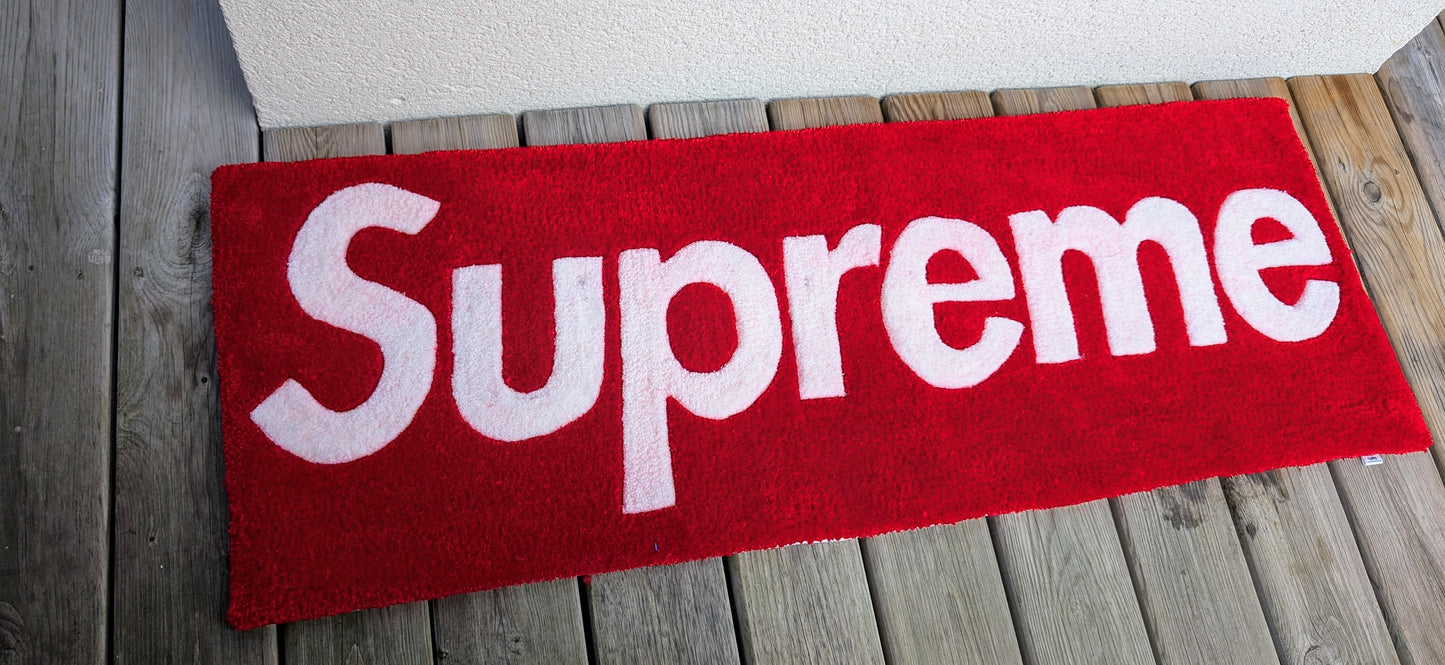 Simpson Rug, Tapis motif SUPREME Tapis personnalisé 110x40 cm